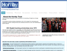 Tablet Screenshot of hornby-trust.org.uk